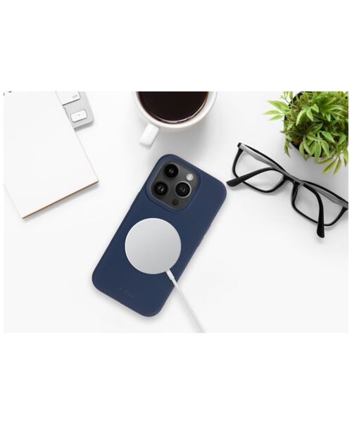 Zadní kryt FIXED MagFlow s podporou MagSafe pro Samsung Galaxy S25+, modrý