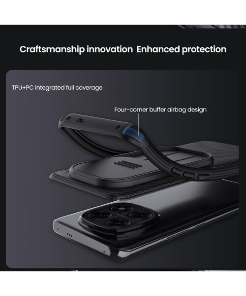 Nillkin CamShield PRO Zadní Kryt pro Xiaomi Redmi Note 14 Pro 5G/Poco X7 5G Black