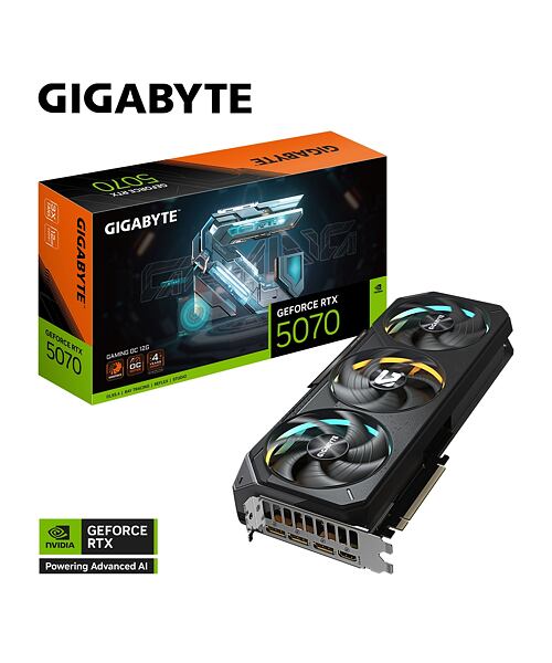 GIGABYTE GeForce RTX 5070/Gaming/OC/12GB/GDDR7