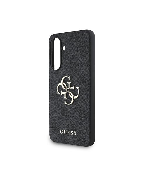Guess PU 4G Metal Logo Zadní Kryt pro Samsung Galaxy A56 Grey