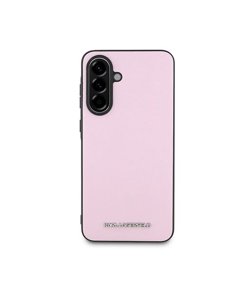 Karl Lagerfeld PU Saffiano Metal Logo Zadní Kryt pro Samsung Galaxy A56 Pink