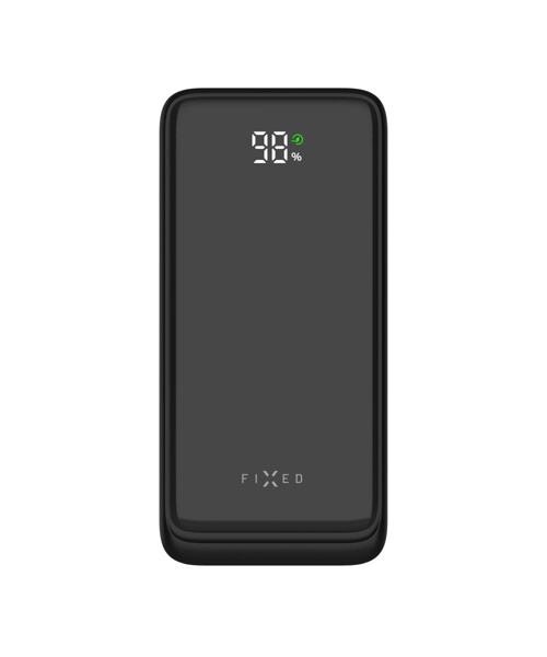 Powerbanka FIXED Zen2 20 s LCD displejem a výstupem PD 20W, 20 000 mAh, černá
