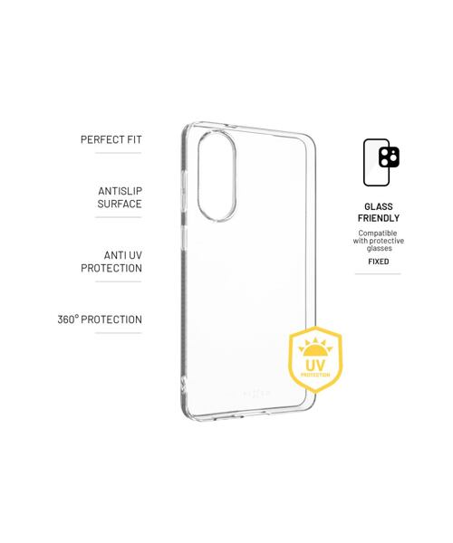 TPU gelový kryt FIXED Story AntiUV pro Samsung Galaxy S25 Edge 5G, čirý