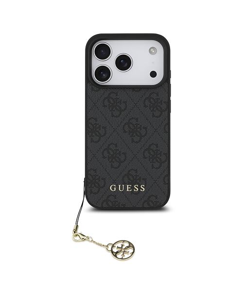Guess 4G Charm MagSafe Zadní Kryt pro iPhone 17 Pro Tone on Tone Grey