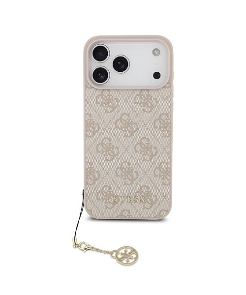 Guess 4G Charm MagSafe Zadní Kryt pro iPhone 17 Pro Max Tone on Tone Pink