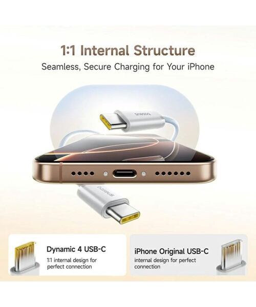 Baseus Dynamic 4 Pro Series Datový Kabel USB-C - USB-C 100W 1m Galaxy Blue