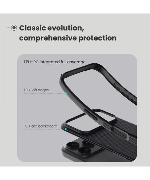 Nillkin Super Frosted PRO Zadní Kryt pro Apple iPhone 17 Pro Black