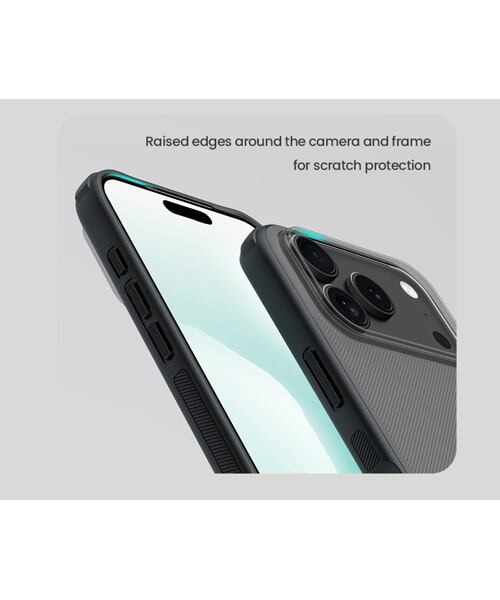 Nillkin Super Frosted PRO Zadní Kryt pro Apple iPhone 17 Pro Transparent Black