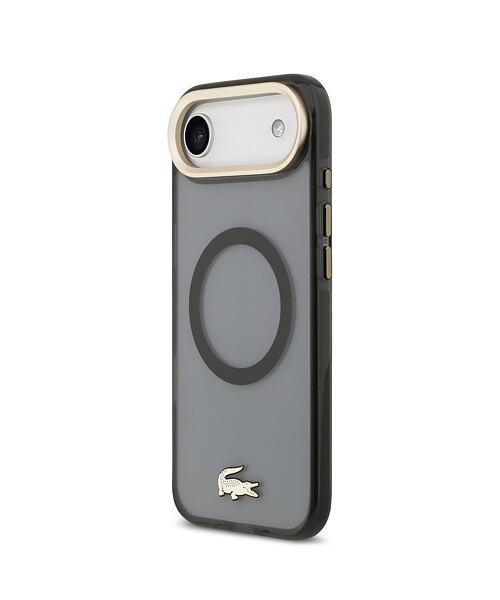 Lacoste PC/TPU Frosted Finish Gold Logo MagSafe Zadní Kryt pro iPhone Air Black