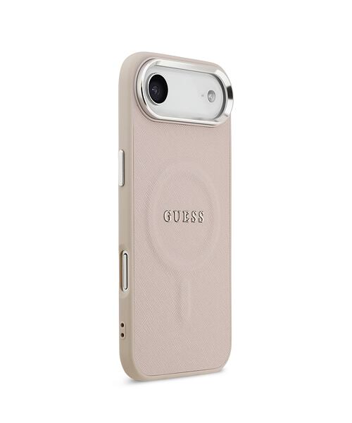 Guess PU Saffiano MagSafe Zadní Kryt pro iPhone Air Pink