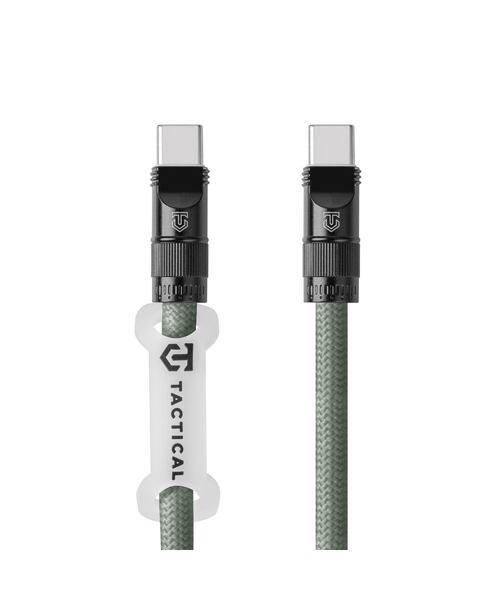 Tactical Wire Snake USB-C 1,2m Green