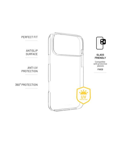 TPU gelový kryt FIXED Story AntiUV pro Apple iPhone 17 Pro Max, čirý