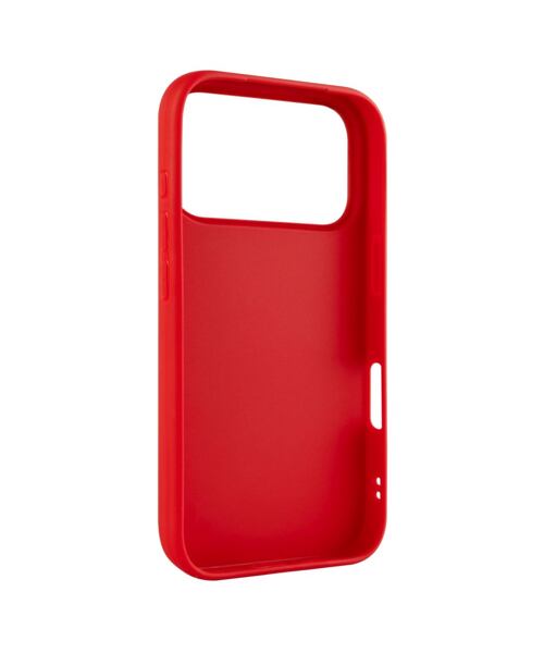 Zadní pogumovaný kryt FIXED Story pro Apple iPhone 17 Pro, červený