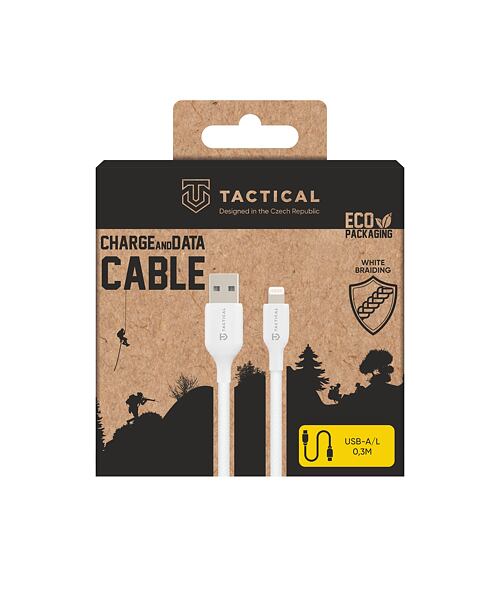 Tactical Stitch Thread Cable USB-A/Lightning 0.3m White