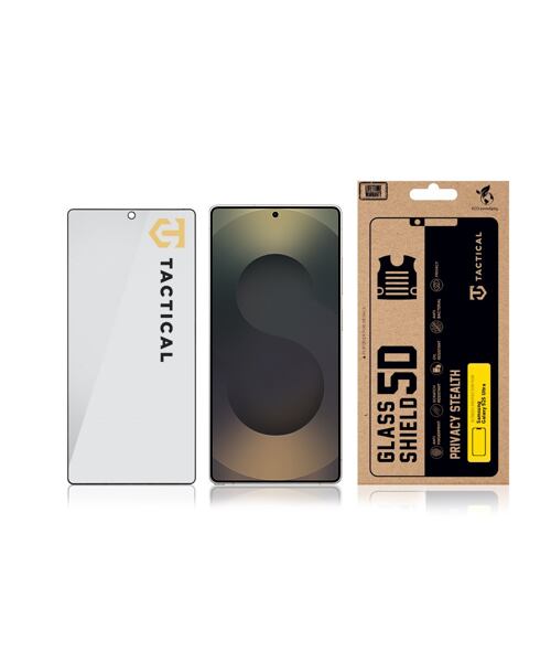 Tactical Glass Shield Privacy Stealth 5D sklo pro Samsung Galaxy S25 Ultra Black
