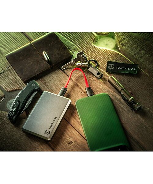 Tactical OODA Loop Cable USB-C/USB-C Red