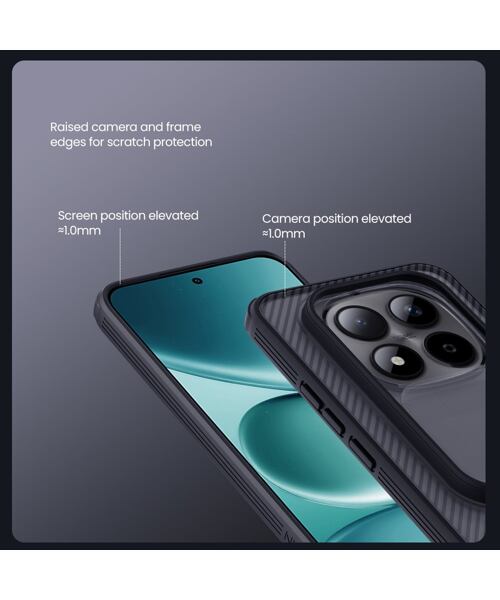 Nillkin CamShield PRO Zadní Kryt pro Xiaomi Redmi Note 15 Pro+ 5G Transparent Black