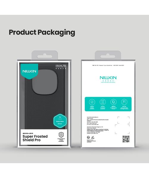 Nillkin Super Frosted PRO Zadní Kryt pro Xiaomi Redmi Note 15 Pro+ 5G Black