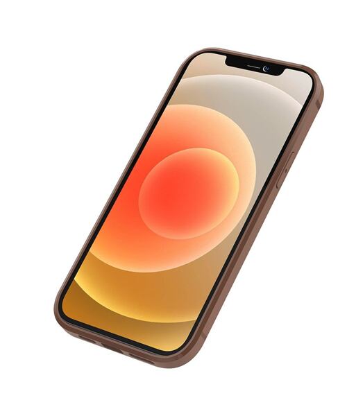 Nillkin Aoge kožený kryt pro iPhone 12 / 12 Pro - hnědá