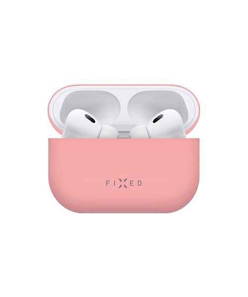 FIXED Silky Ultratenké silikonové pouzdro pro Apple AirPods Pro 2 Pink