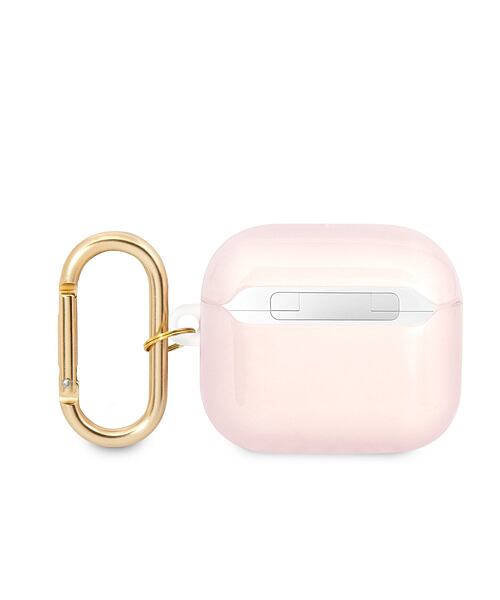 Guess TPU Printed Stripe Pouzdro pro Airpods 3 Pink
