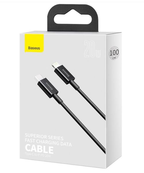 Baseus CATLYS-A01 Superior Fast Charging Datový Kabel USB-C to Lightning  20W 1m Black