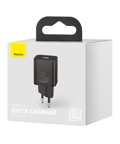 Baseus CCSUP-B01 Super Si Quick Nabíječka USB-C 20W Black