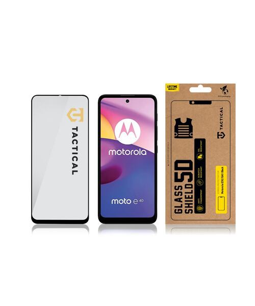 Tactical Glass Shield 5D sklo pro Motorola E30/E40 Black