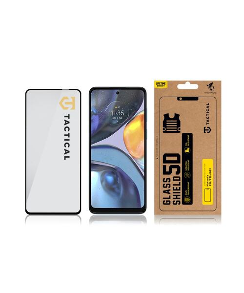 Tactical Glass Shield 5D sklo pro Motorola E32/E32s/G22 Black
