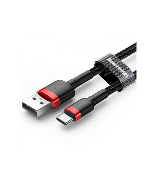 Baseus datový kabel Cafule USB-C 2m 2A červeno-černý