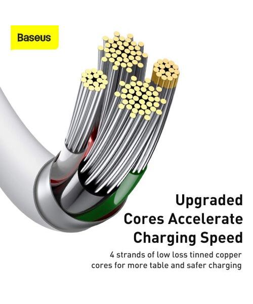 Baseus CALYS-A02 Superior Fast Charging Kabel Lightning 2.4A 1m White