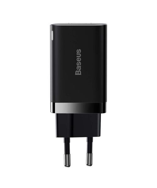 Baseus CCSUPP-E01 Super Si Quick Nabíječka USB + USB-C 30W Black