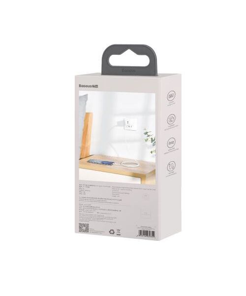 Baseus Type-C Simple Wisdom cable (2pcs/set) 5A 1.5m White (TZCATZJ-02)