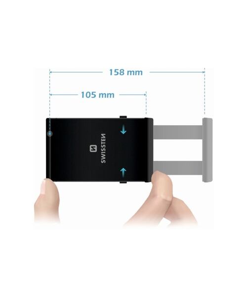 DRŽÁK DO AUTA NA TABLET SWISSTEN S-GRIP T1-HK