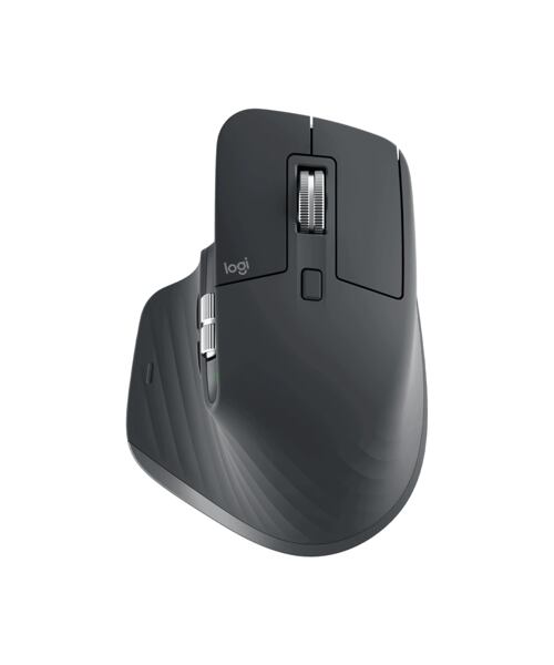 Logitech MX Master 3S/Kancelářská/Laserová/Pro praváky/8 000 DPI/USB+BT/Grafitová