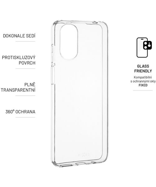 TPU gelový kryt FIXED Story pro Motorola Moto E32s, čirý