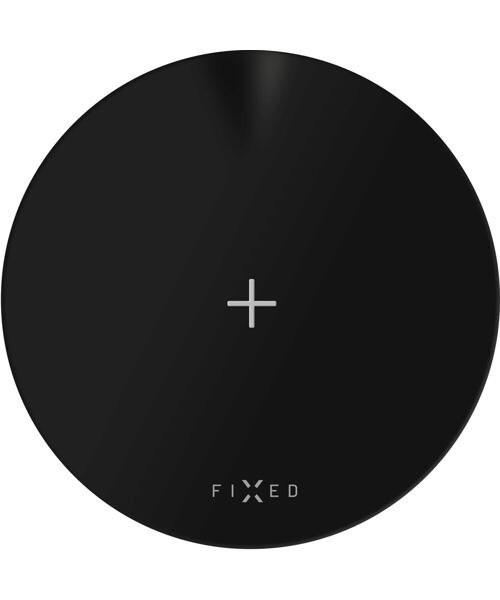 Podložka pro rychlé bezdrátové nabíjení telefonu FIXED SlimPad, 15W, černá