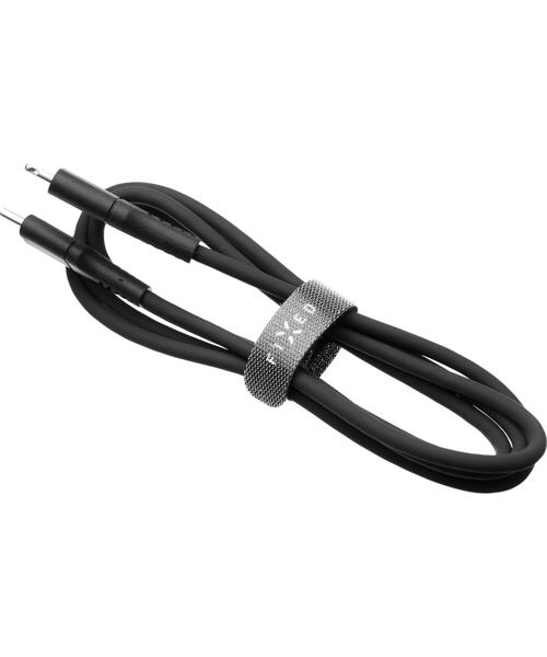 Nabíjecí a datový Liquid silicone kabel FIXED s konektory USB-C/Lightning a podporou PD, 1.2m, MFI,