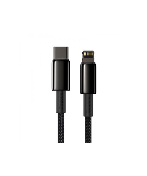 Baseus CATLWJ-01 Tungsten Gold Fast Charge Kabel USB-C to Lightning 20W 1m Black