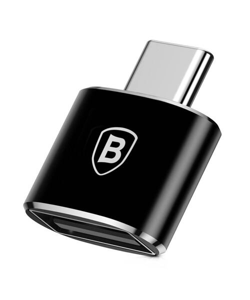 Baseus CATOTG-01 Adaptér z USB-A na USB-C Black