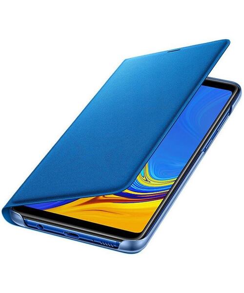 Zánovní Samsung EF-WA920PLE Wallet Case Blue pro Galaxy A9 2018 (EU Blister)
