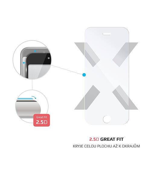 Ochranné tvrzené sklo FIXED pro Apple iPhone 5/5S/SE/5C, čiré
