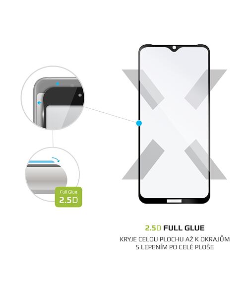 FIXED Full Cover 2,5D Tempered Glass for Xiaomi Redmi 9A/9A 2022/9C/9C NFC, black