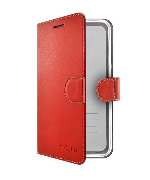 Pouzdro typu kniha FIXED Fit pro Apple iPhone 12 Pro Max, červené