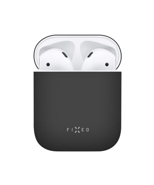 Ultratenké silikonové pouzdro FIXED Silky pro Apple Airpods, černé