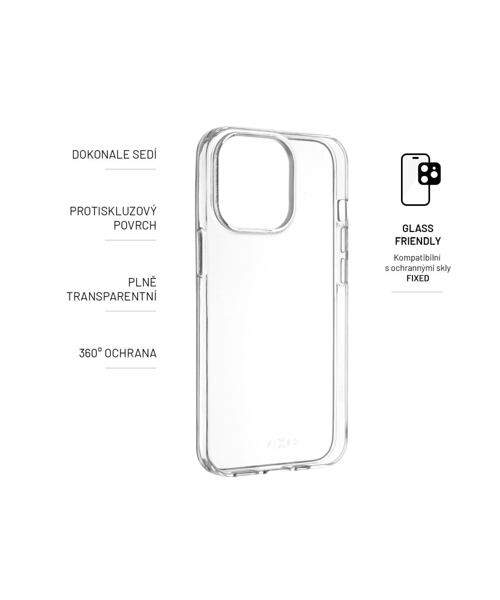 TPU gelový kryt FIXED Story pro Xiaomi Redmi Note 12 Pro, čirý