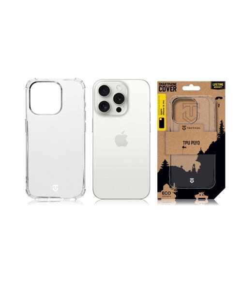 Tactical TPU Plyo Kryt pro Apple iPhone 15 Pro Transparent