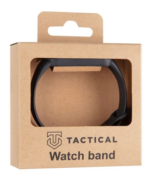 Tactical 661 Silikonový Řemínek pro Xiaomi Mi Band 5/6 Black