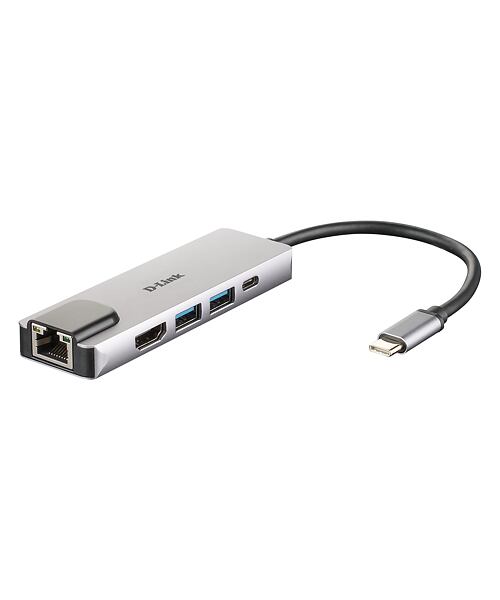D-Link 5-in-1 USB-C Hub with HDMI/Ethernet and Power Delivery