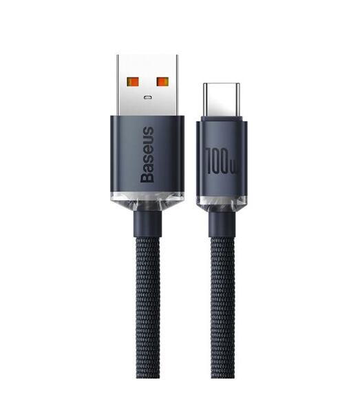 Baseus CAJY000401 Crystal Shine Series Datový Kabel USB - USB-C 100W 1,2m Black